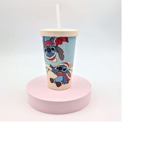 New Disney Lilo & Stitch Christmas Tumbler Bamboo Fiber Sustainable